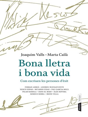 cover image of Bona lletra i bona vida